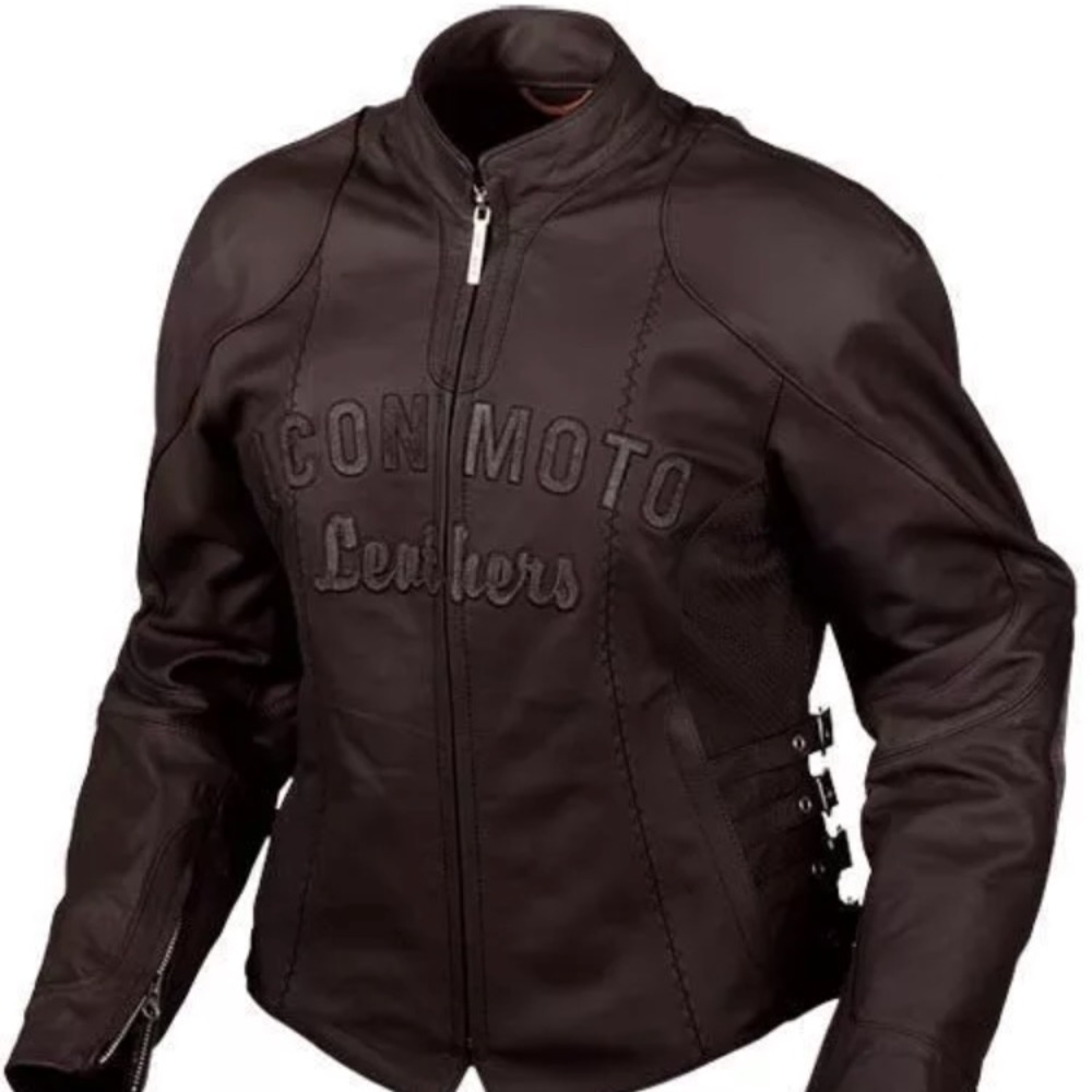 Icon Bombshell armored leather motorcycle jacket